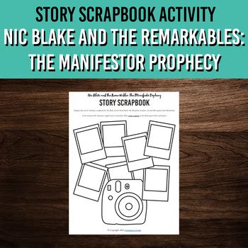 Nic Blake And The Remarkables The Manifestor Prophecy Story Scrapbook