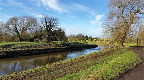 River Mersey Simons Bridge Didsbury Manchester Photograph by Peter ...