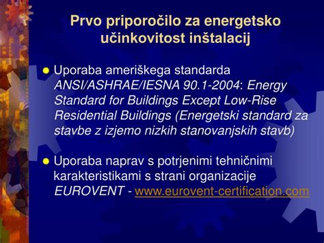 PPT ENERGETSKO U Č INKOVITA PREUREDITEV INŠTALACIJ V STAVBAH