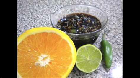 Salsa De Soya Con Chile Para Sushi Y Comida Oriental Receta Facil Youtube