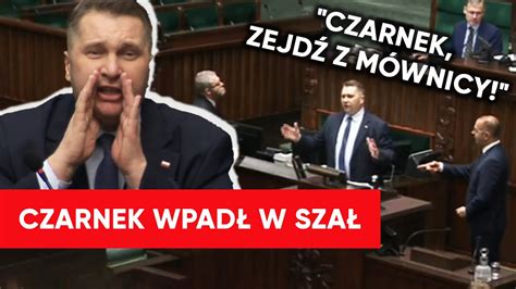 Czarnek wpadł w szał Ostra wymiana zdań w Sejmie Panie Czarnek zejdź