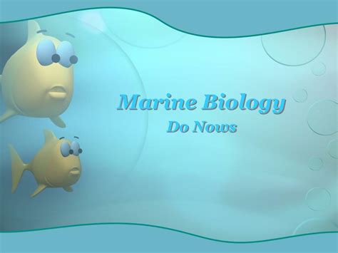 Ppt Marine Biology Powerpoint Presentation Free Download Id5502664