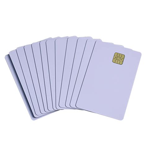 Contact Printable Blank White Plastic Cards With Smart Chip-Card ...