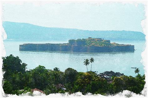 Fort Murud Janjira, Raigad Digital Art by Satish Chitale