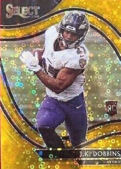 JK Dobbins 2020 Select 352 Field Level Gold Disco 10 PSA 10 Price