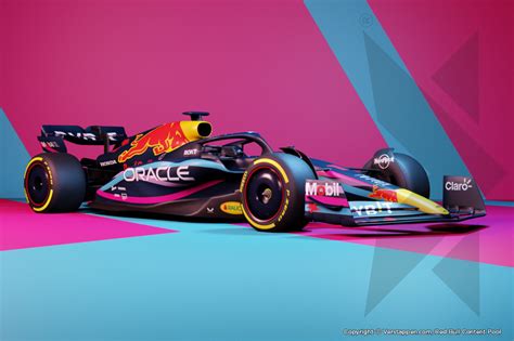 Oracle Red Bull Racing Reveals RB19 Miami GP Livery News Verstappen