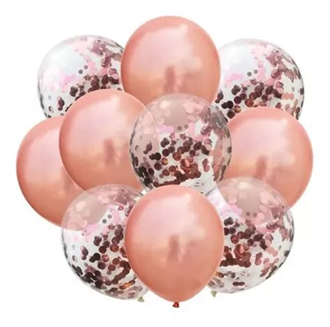 Globos L Tex Hiperfesta Bal O Globo Rosa Gold Globosde Cm L Tex