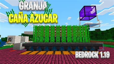 Nueva Granja De Ca A De Azucar Minecraft Bedrock Ticks Youtube