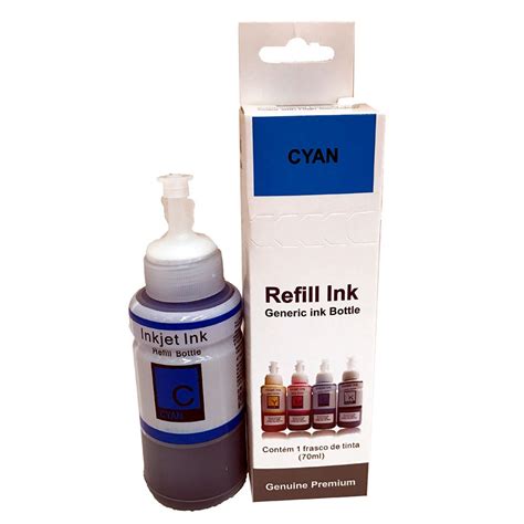 Refil De Tinta Premium Epson L L L Ecotank Ciano T Ml