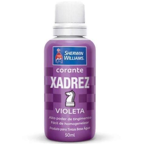 Corante Líquido Violeta 50ml Xadrez Sherwin Williams Base para