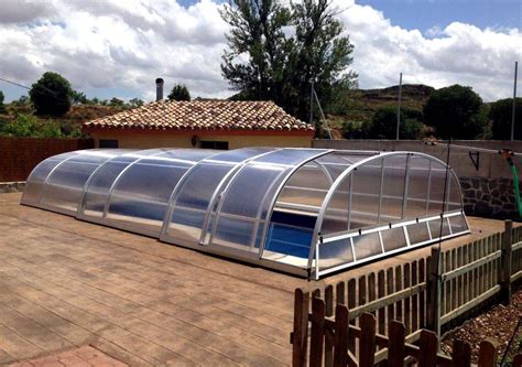 Abri Piscine Mi Haut Madeira Line En Polycarbonate Devis Sous H