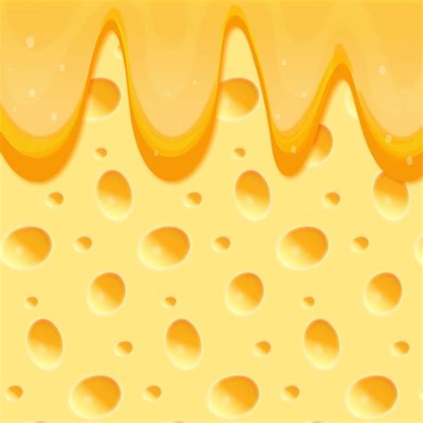 Premium Vector Hand Drawn Yellow Melting Cheese Pattern Swiss Cheese