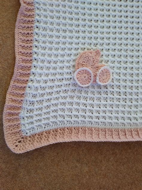 Beautiful Handmade Crochet Waffle Stitch Baby Blanket Etsy