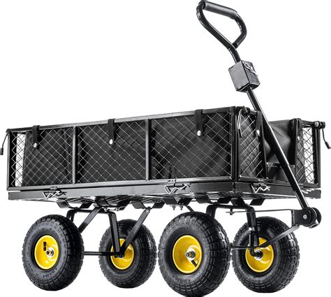 Kadax Net Garden Trolley With Removable Tarpaulin Load Capacity Kg