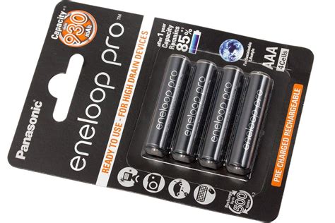Panasonic Eneloop Pro 4 x Ni-MH AAA batteries, 930 mAh | Advantageously ...
