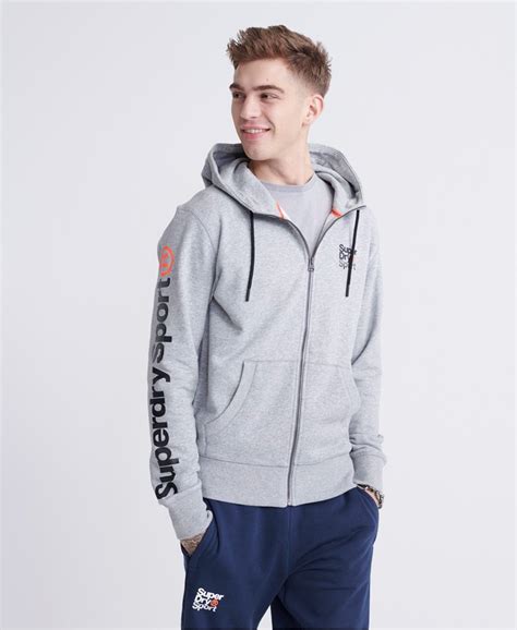 Superdry Core Sport Hoodie Met Rits Hoodies Voor Heren