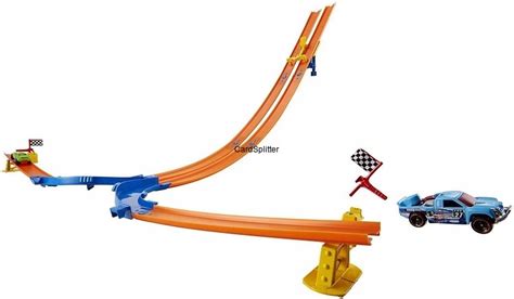 Hot Wheels Tor Wy Cigowy Tory Samochody Podw Jny Zjazd Niesamowity Rajd