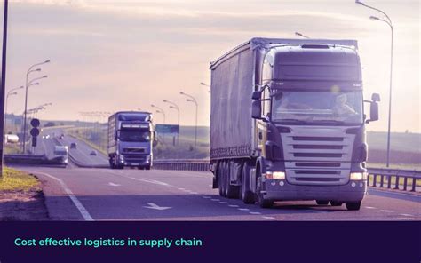 Cost Effective Logistics In Supply Chain Reduce Transportation Cost