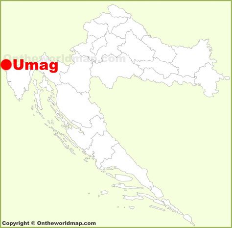 Umag location on the Croatia map - Ontheworldmap.com