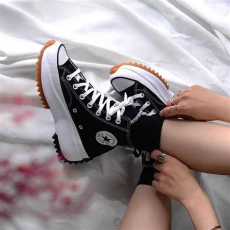 Jual Sepatu Converse Run Star Hike X Jw Anderson Black White Shopee