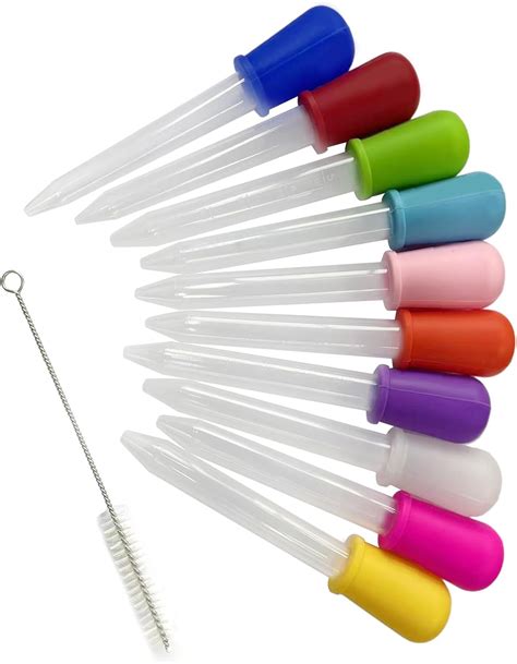 Amazon KLDSCP Colorful Eye Droppers 10 PCs Silicone And Plastic