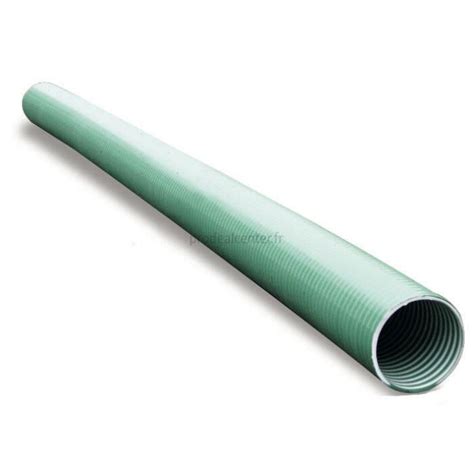 Tuyau de 3 m plastique vert extra souple renforcé diamètre 100 mm