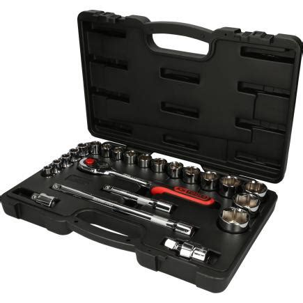 KS TOOLS 918 0623 1 2 CHROME Plus Socket Set 23 Pcs Mister Worker