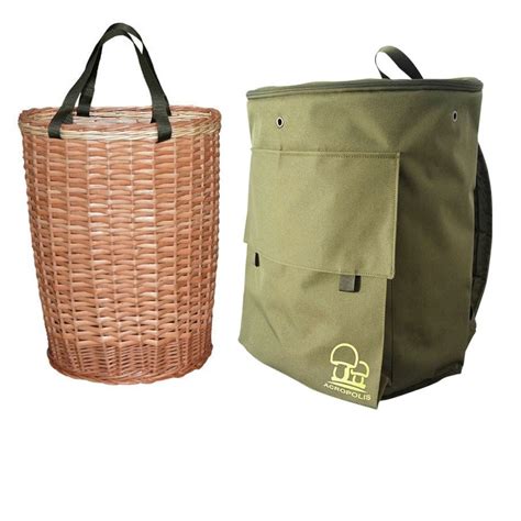 Forage Basket Rucksack For Mushroom Picking Morels Hunting Wicker