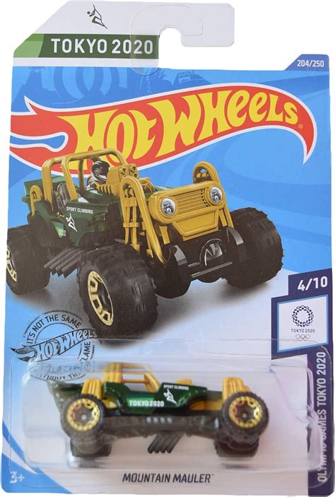 Amazon Hot Wheels Tokio 2020 Mountain Mauler 204 250 Verde Juguetes Y Juegos