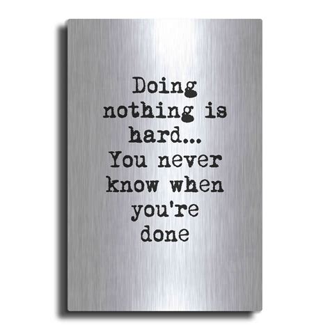 Luxe Metal Art 'Doing Nothing' by Design Fabrikken, Metal Wall Art, 24