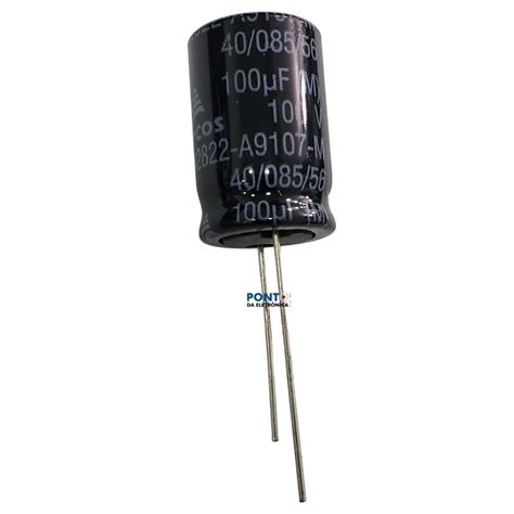 Capacitor Eletrolitico 100uf X 100v Rd 85º Bip Epcos