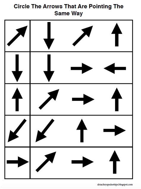 Free Visual Perceptual Worksheets