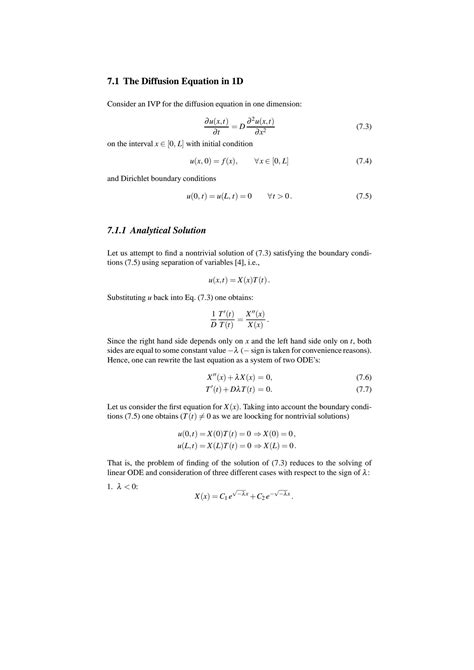 SOLUTION: The diffusion equation - Studypool