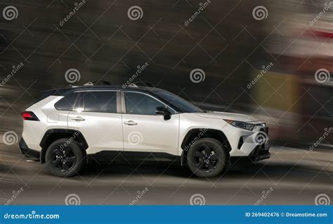 Toyota white car. stock photo. Image of white, jeep - 269402476