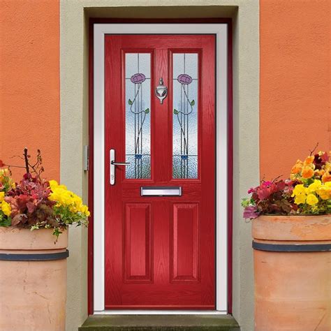 External Virtuoso Clifton Ronay Composite Door Shown In Red