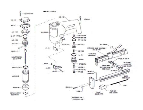 Duo-Fast ANC-5418 Parts List | Duo-Fast ANC-5418 Repair Parts | OEM Parts with Schematic Diagram