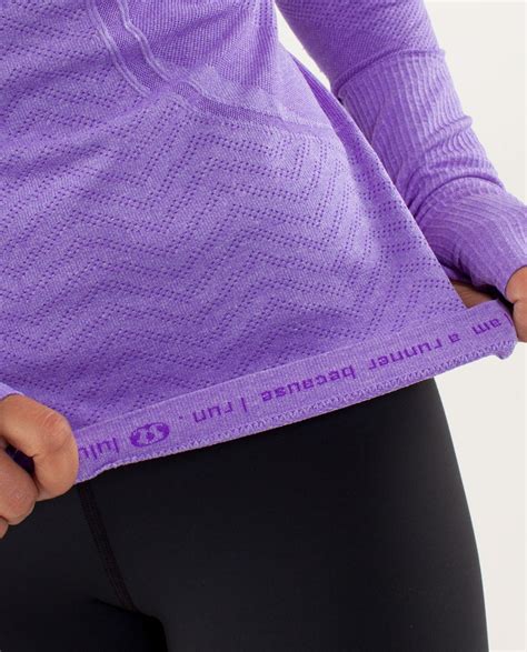 Lululemon Run Swiftly Tech Long Sleeve Power Purple Lulu Fanatics