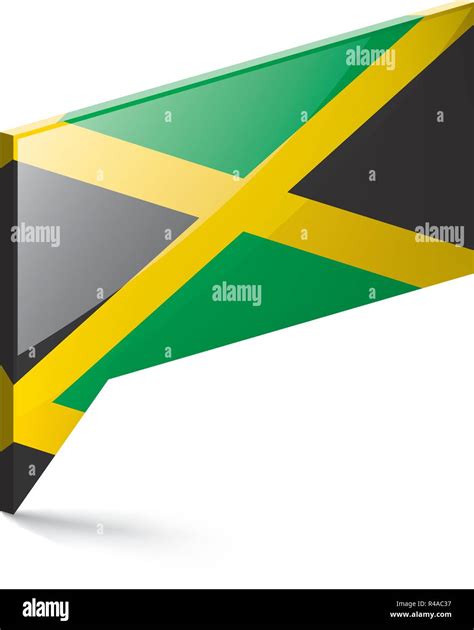 La Bandera Nacional De Jamaica Ilustraci N Vectorial Sobre Un Fondo