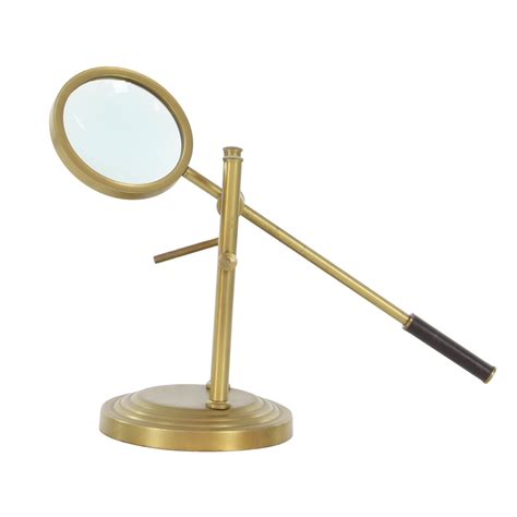 Gold Magnifying Glass on Stand– City Home