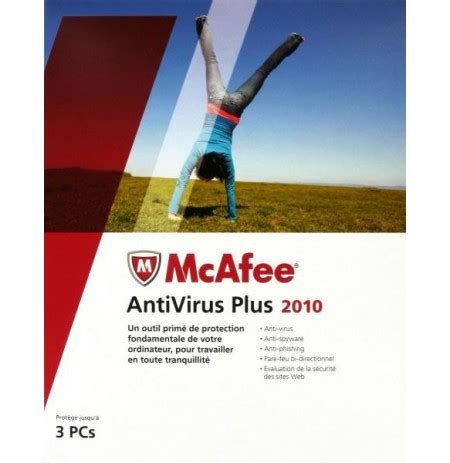 McAfee Antivirus Plus 2010 Licence 1 an 3 postes français WI