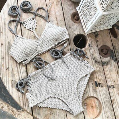 Aliyah Bikini Top And Highwaist Bottom Crochet Pattern By Elina