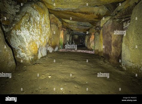 Inside a passage grave at Lejre in Denmark Stock Photo - Alamy