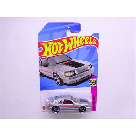 Jual Hot Wheels 84 Mustang SVO Abu Strip Orange Shopee Indonesia