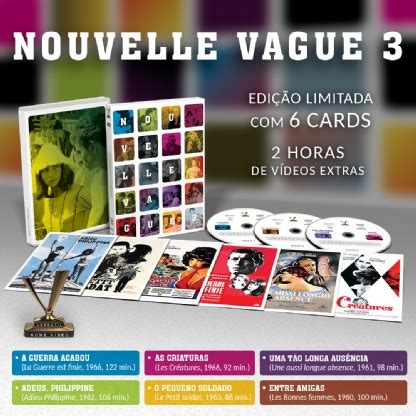 Nouvelle Vague Vol 3 Edição Limitada 6 Cards Caixa 3 DVDs