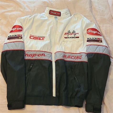 Vintage New Snap On Racing 1990 Molson Indy Race Car Jacket Men S Large