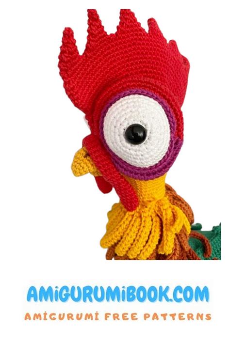 Cute Rooster Hei Hei Amigurumi Free Pattern Free Amigurumi Crochet