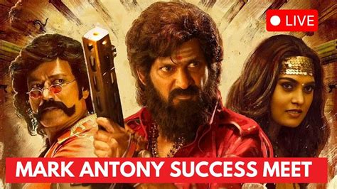 Live Mark Anthony Success Meet VFF Vishal SJ Suryah Adhik