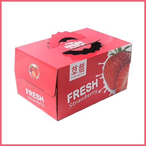 Custom Printed Corrugated Fresh Strawberry Packaging Boxes Strawberry