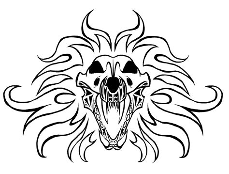 Free Skull Tattoo Designs To Print - ClipArt Best