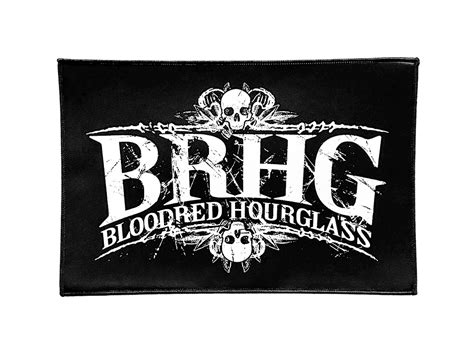 Patch Large Band Logo Bloodred Hourglass